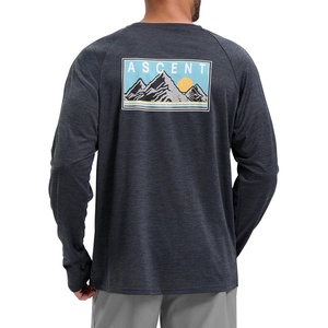 Men’s Sun Protection Shirts UPF 50+ Rash Guard Swim for Men(Sunset)