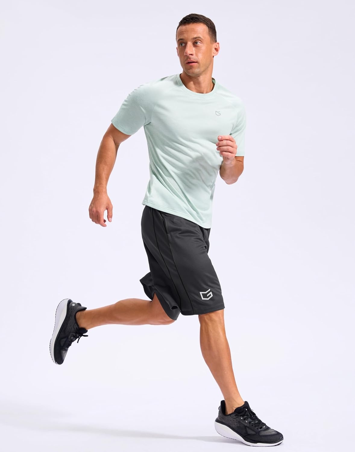 image:imageG Gradual Mens 12 Long Basketball Shorts with PocketsDark Grey