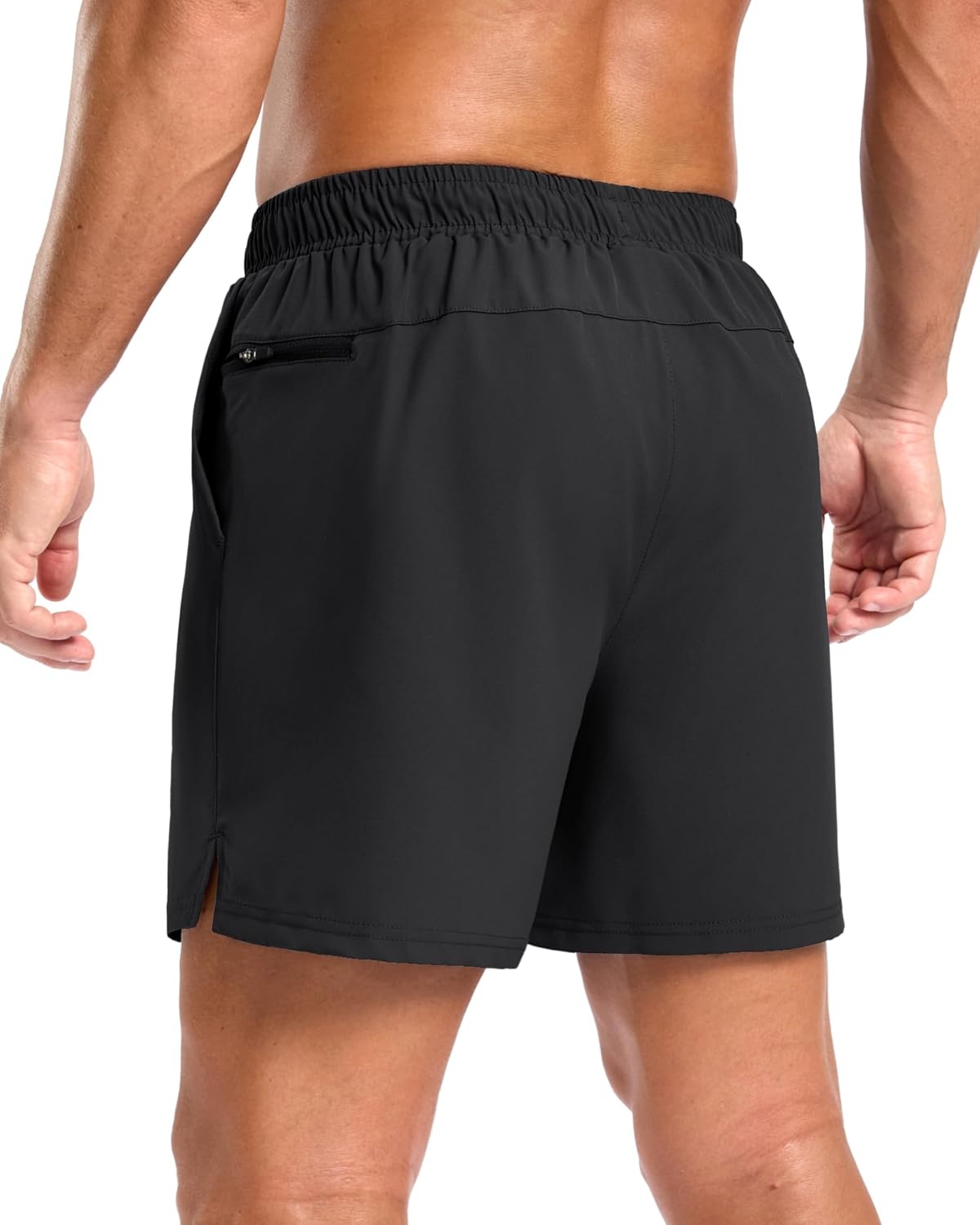 image:imageG Gradual Mens Athletic Running Shorts with 2 Zipper Pockets 7 5 9Black