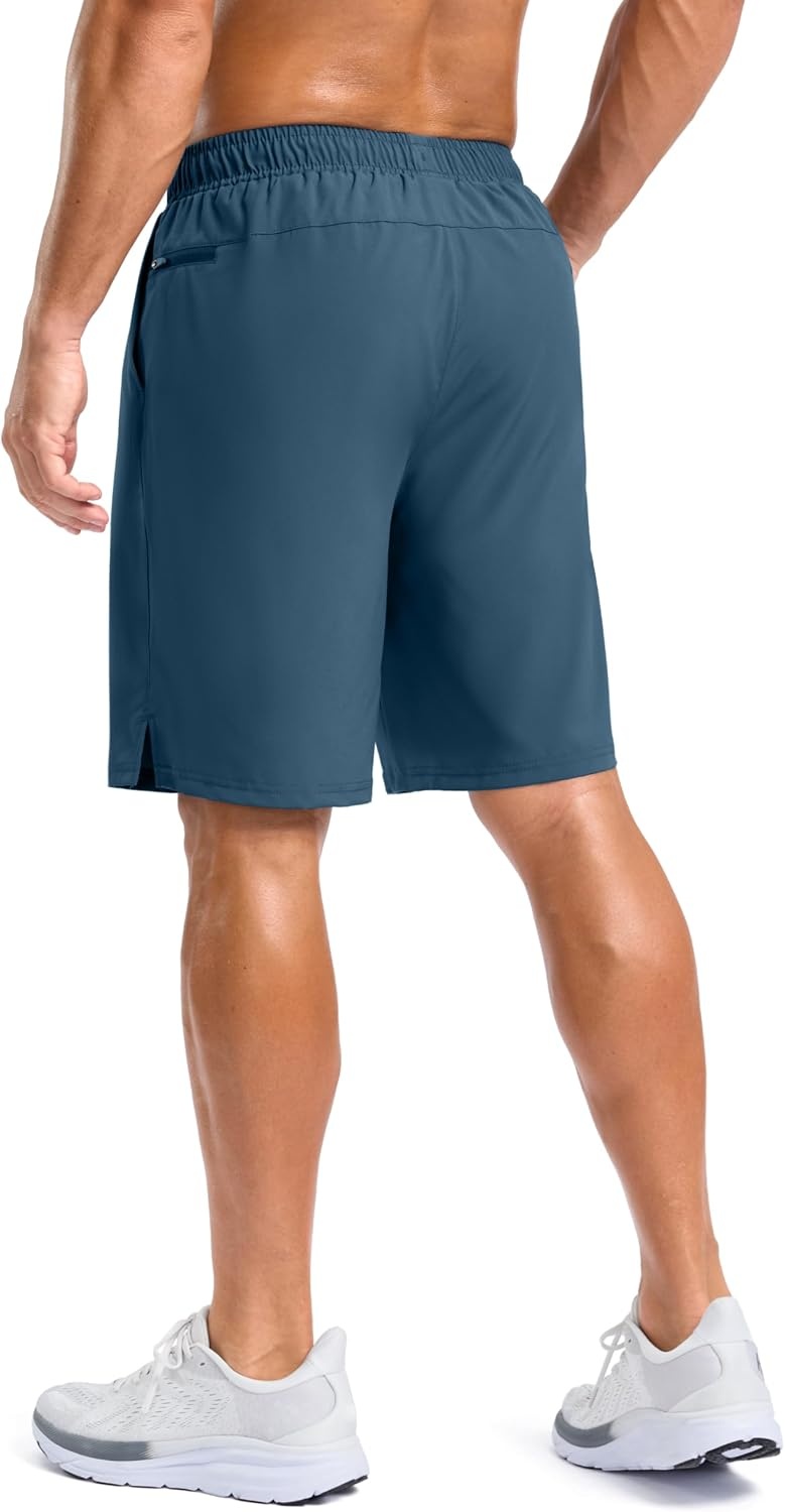 image:imageG Gradual Mens Athletic Running Shorts with 2 Zipper Pockets 7 5 9Blue