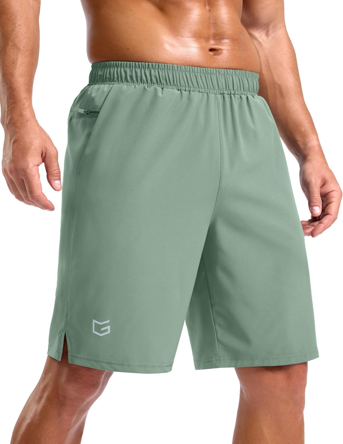 image:imageG Gradual Mens Athletic Running Shorts with 2 Zipper Pockets 7 5 9Lodenfrost