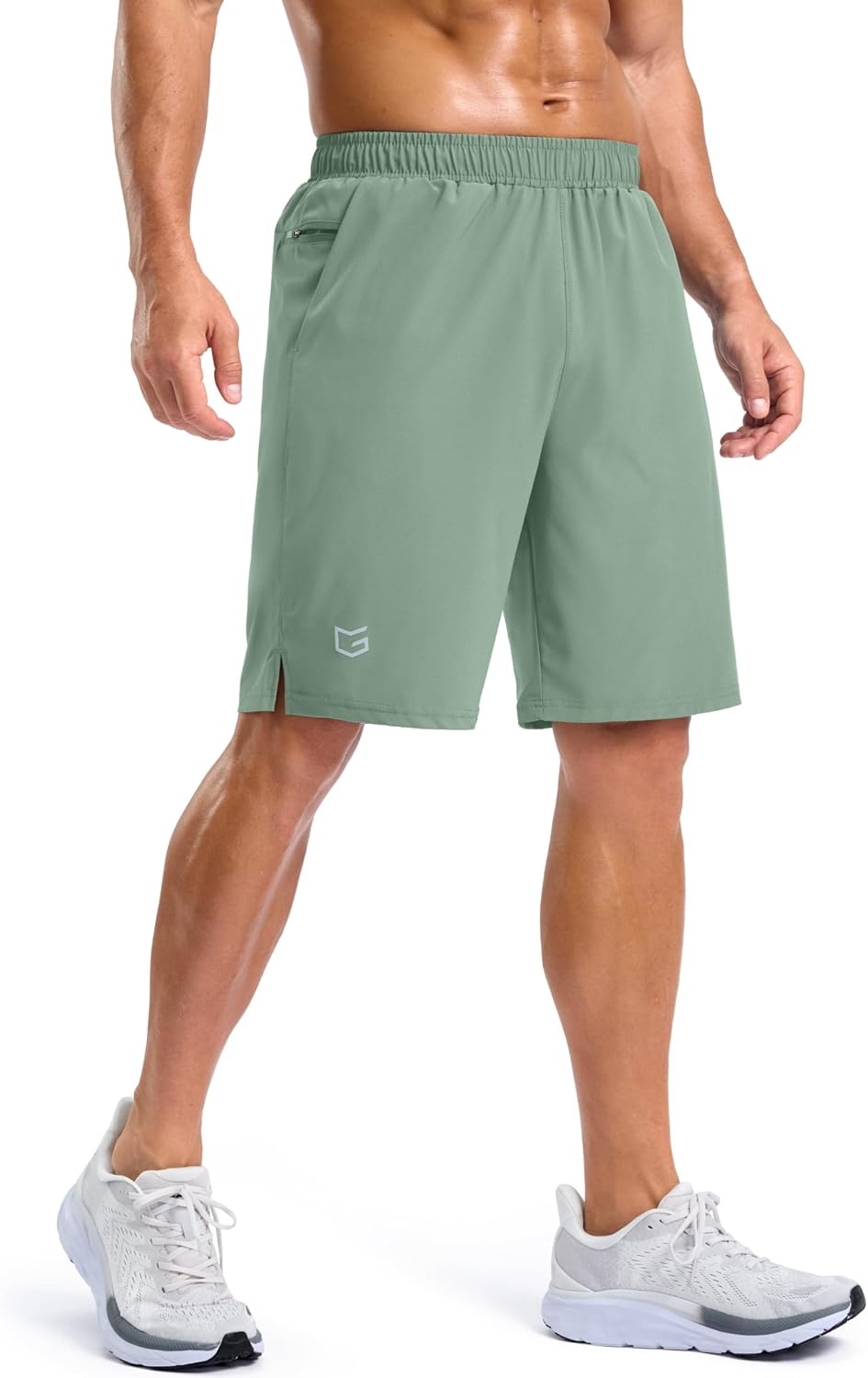 image:imageG Gradual Mens Athletic Running Shorts with 2 Zipper Pockets 7 5 9Lodenfrost