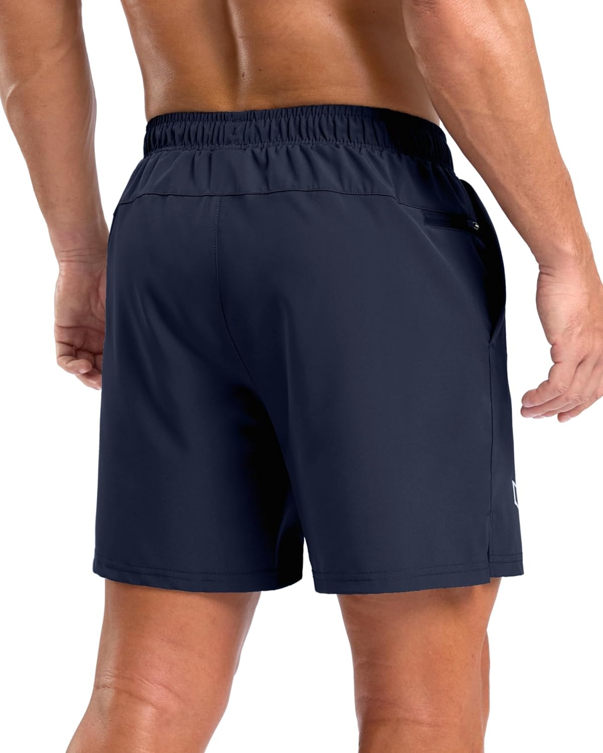 image:imageG Gradual Mens Athletic Running Shorts with 2 Zipper Pockets 7 5 9Navy