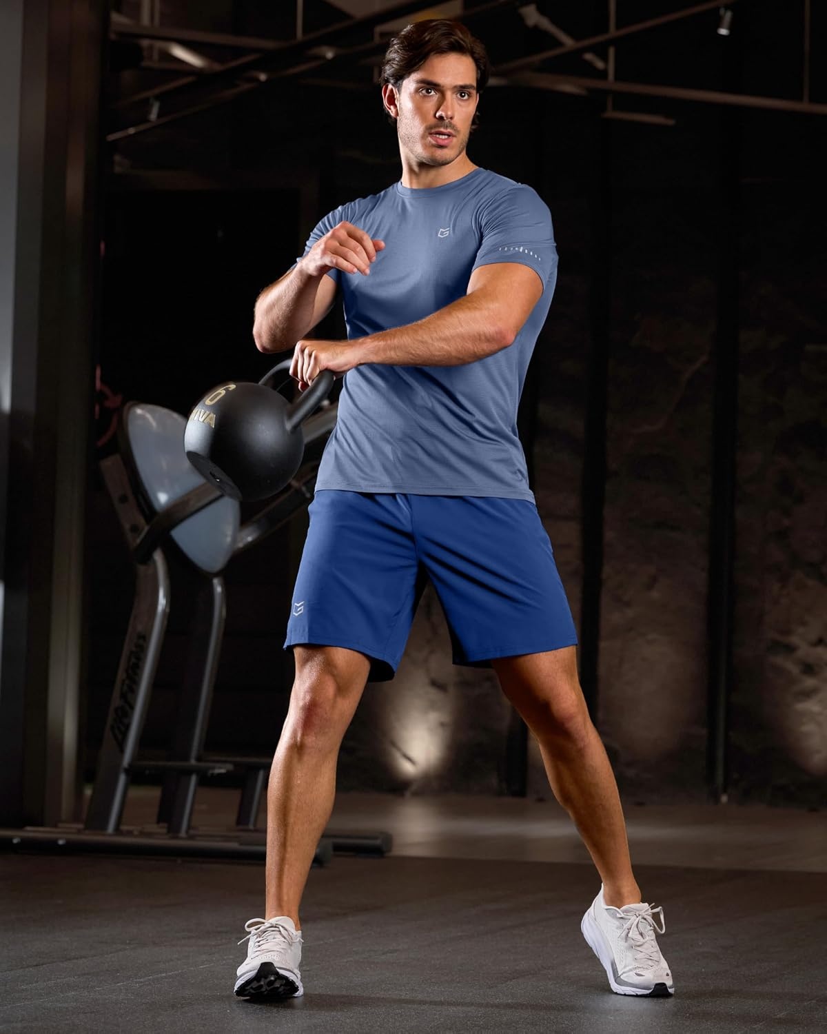 image:imageG Gradual Mens Athletic Running Shorts with 2 Zipper Pockets 7 5 9Royal Blue