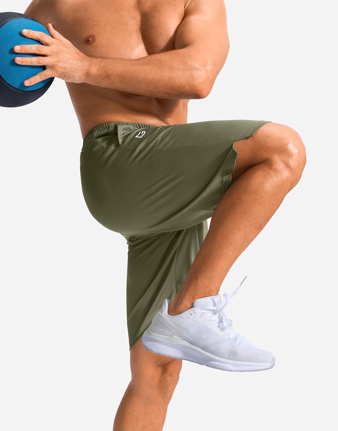 image:imageG Gradual Mens Athletic Shorts with Pockets 9 11 Long Basketball ShortsSage