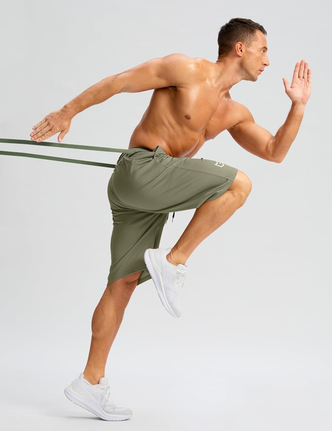 image:imageG Gradual Mens Long Basketball Gym Shorts 911 with PocketsSage