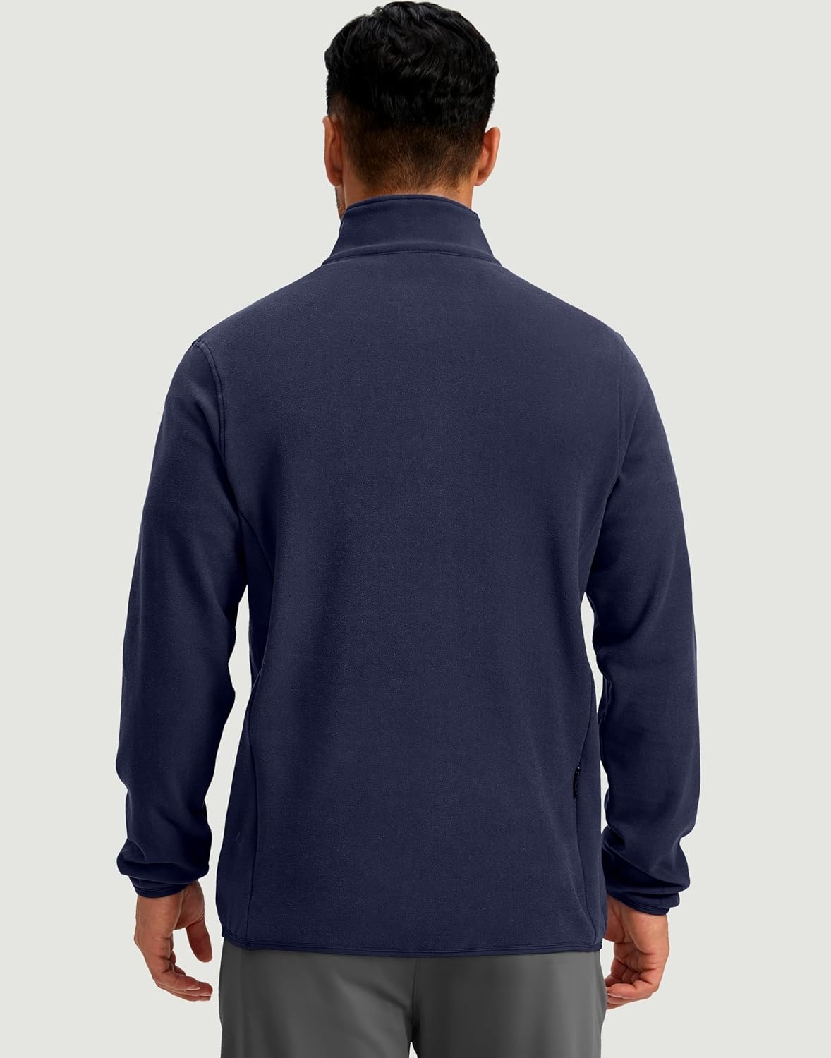 image:imageG Gradual Mens Quarter Zip Pullover Fleece with Zipper PocketsNavy Blue