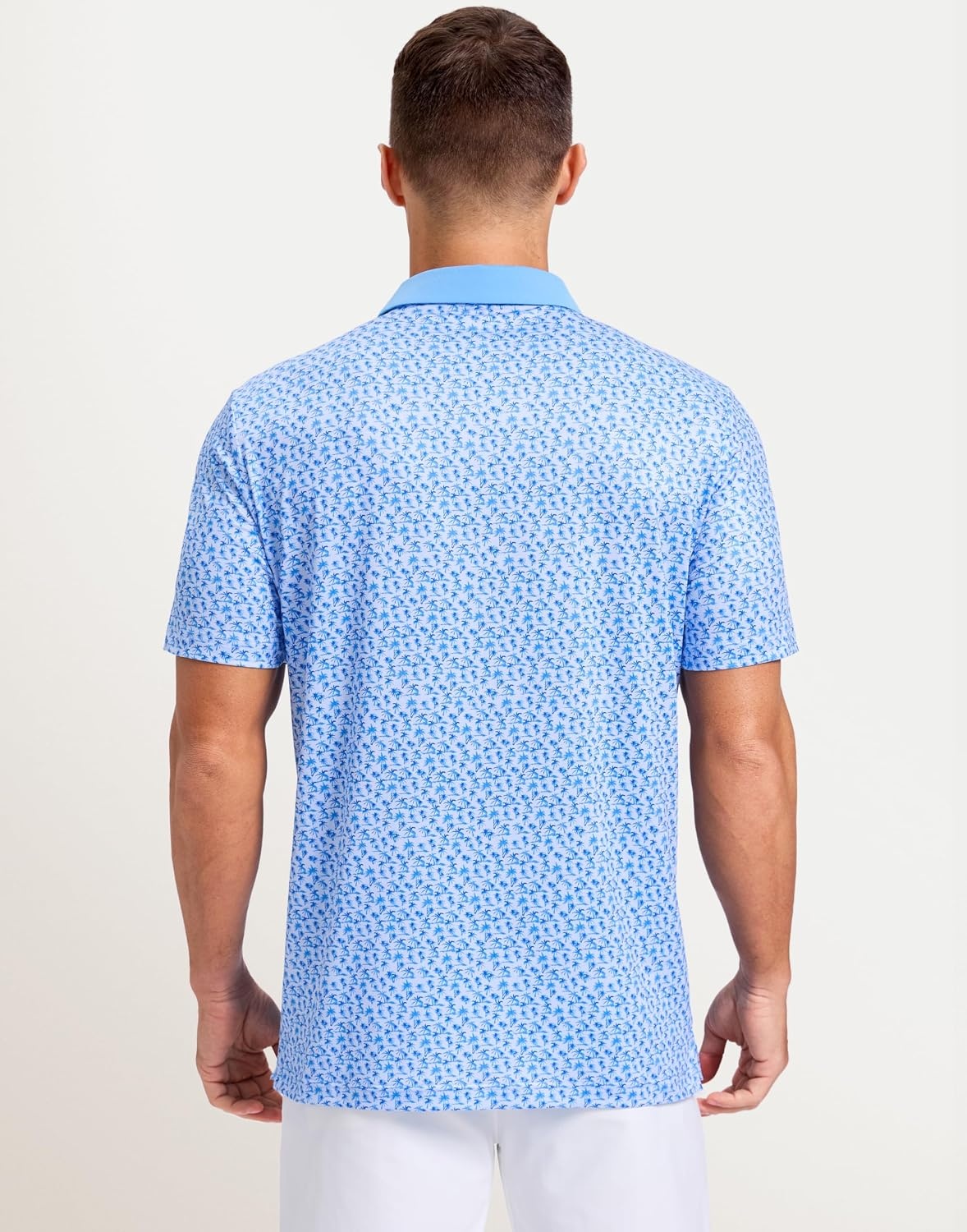 image:imageMens Golf Polo Shirts Dry Fit Print Golf Shirts for Men BreathableCoconut Tree