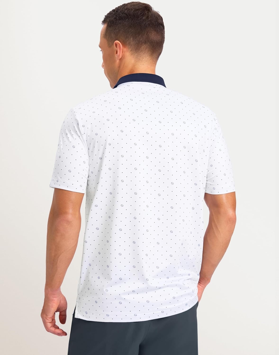 image:imageMens Golf Polo Shirts Dry Fit Print Golf Shirts for Men BreathableGolf Club Dot
