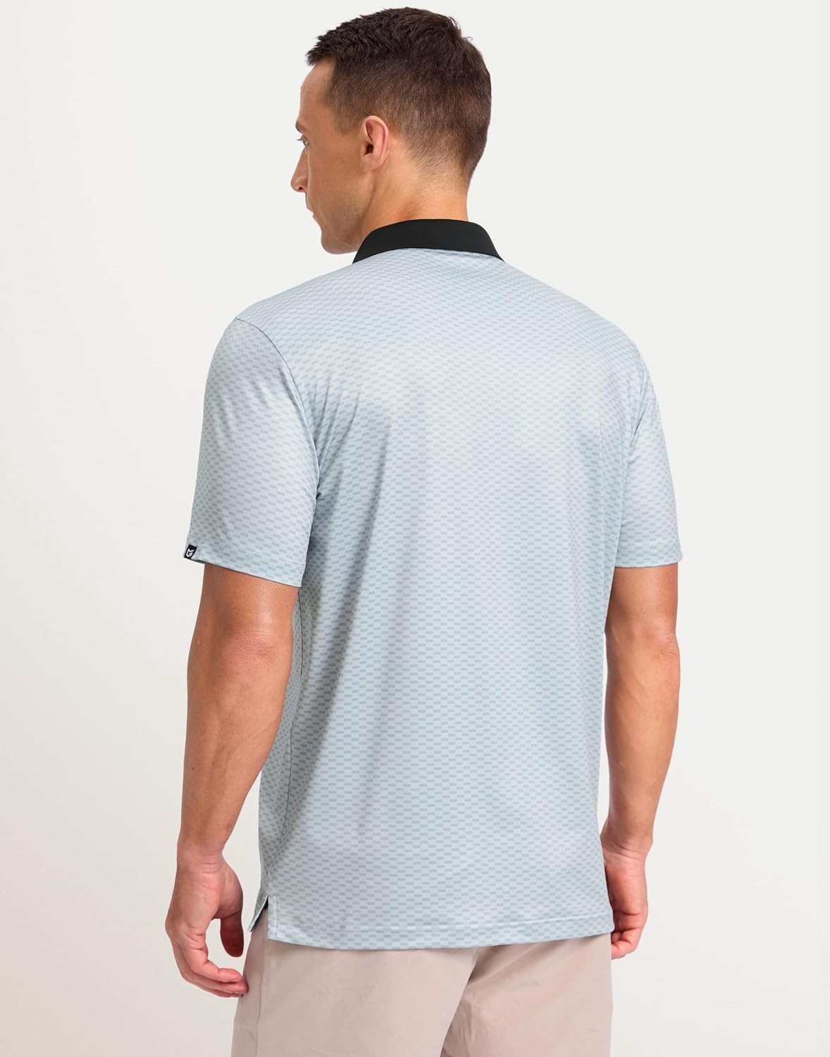 image:imageMens Golf Polo Shirts Dry Fit Print Golf Shirts for Men BreathableGrey Rectangle