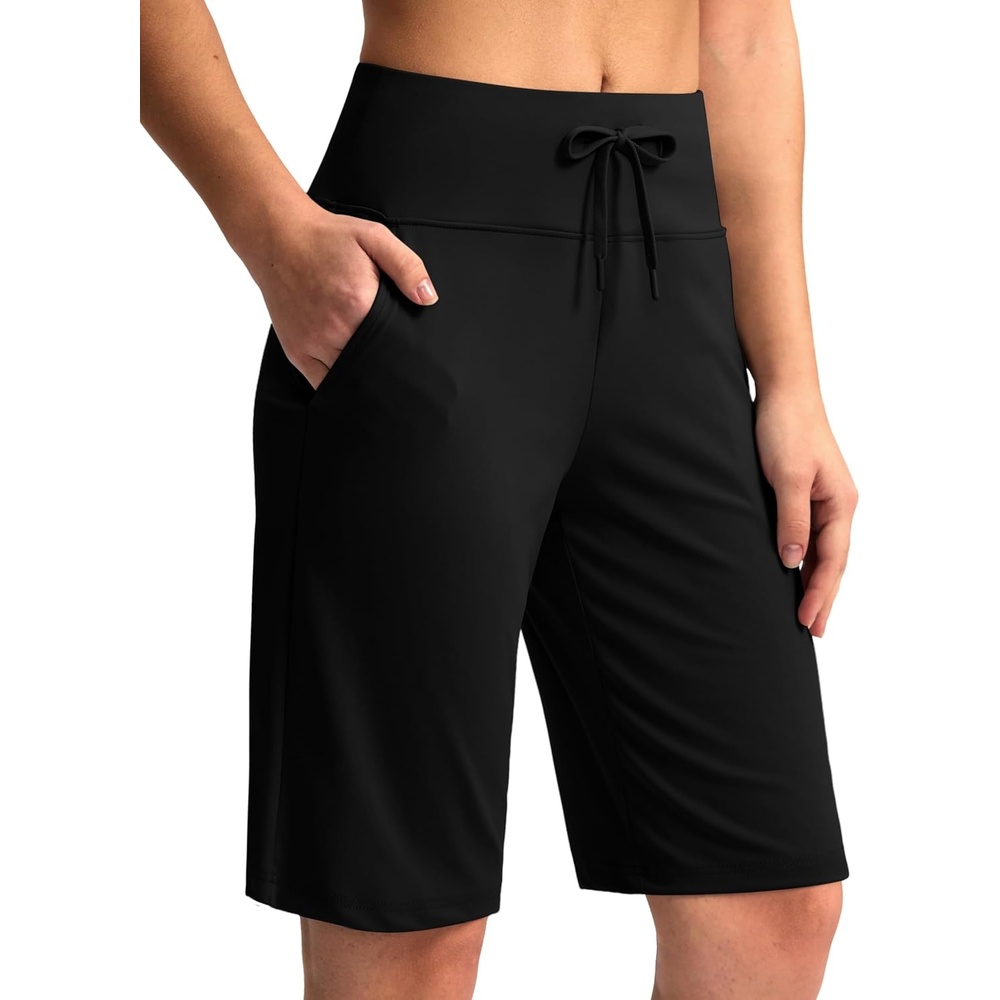 image:imageG Gradual Womens Bermuda Shorts 11 Knee Length with PocketsBlack