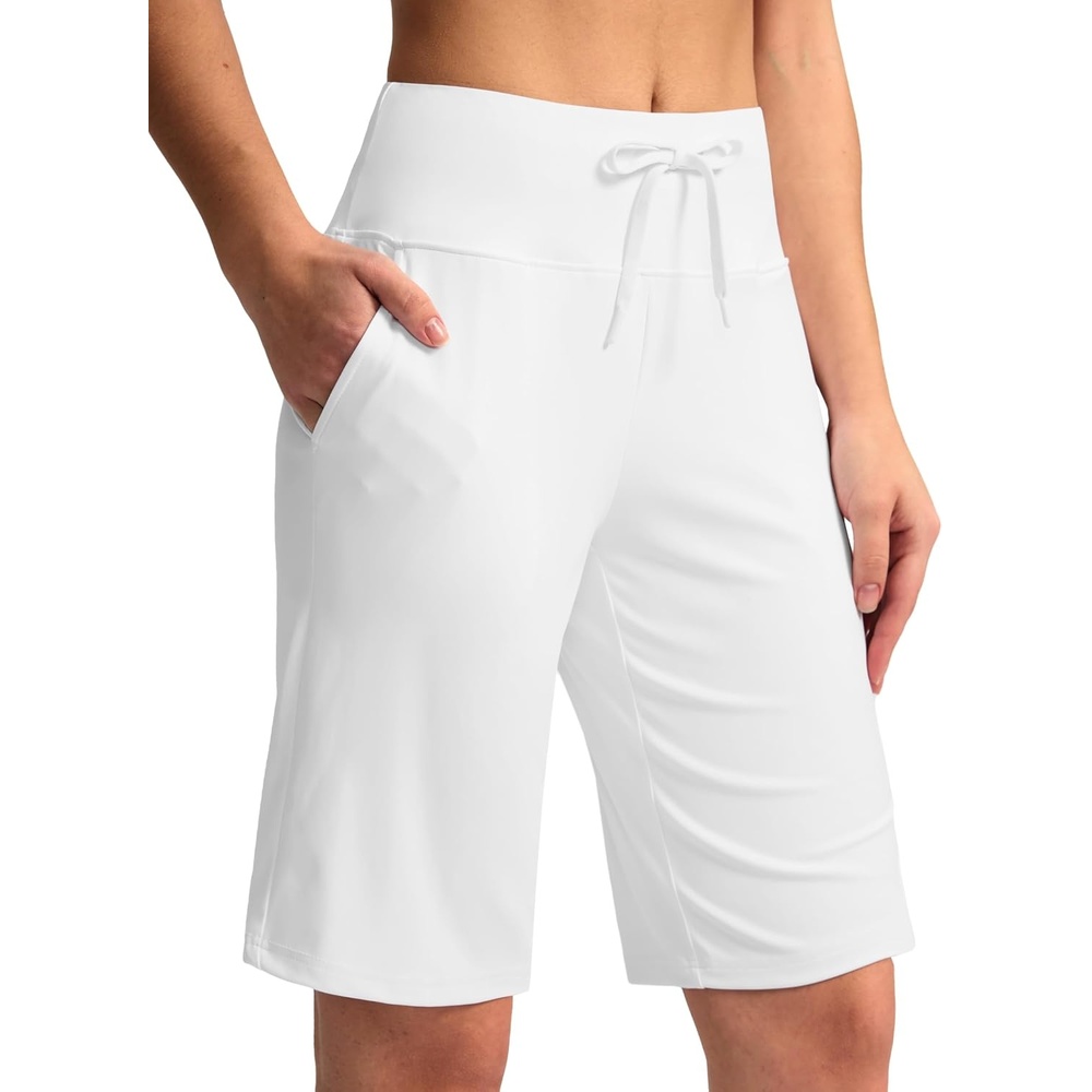 image:imageG Gradual Womens Bermuda Shorts 11 Knee Length with PocketsCwhite