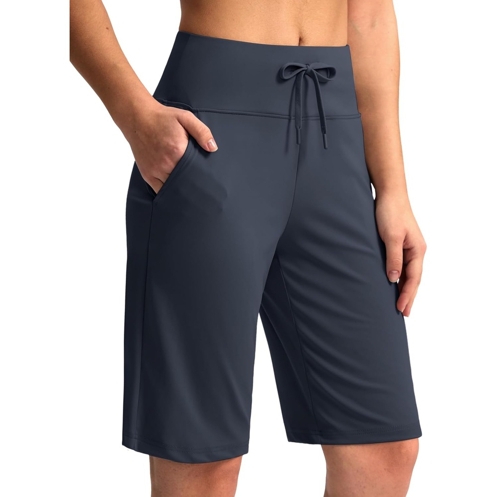 image:imageG Gradual Womens Bermuda Shorts 11 Knee Length with PocketsDusty Blue