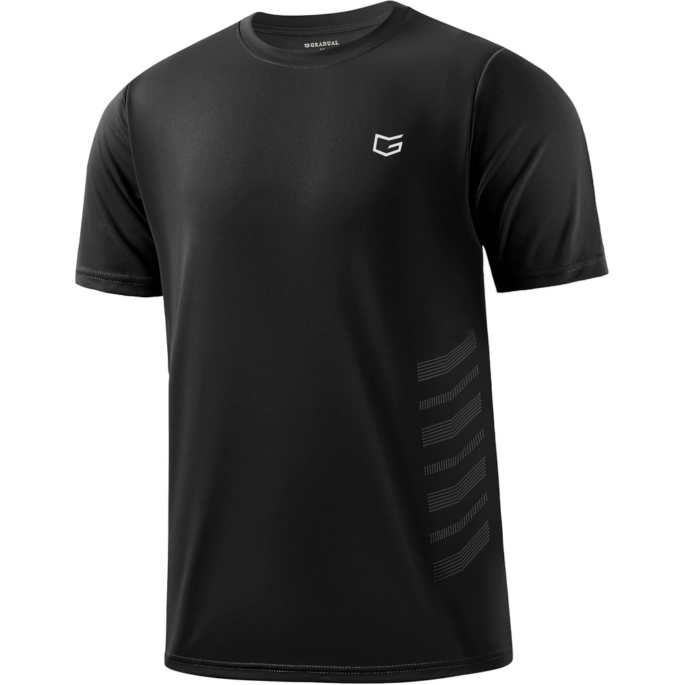 image:imageG Gradual Workout Shirts for Men Quick Dry Athletic Gym Running TShirtBlack