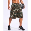 G Gradual Men’s 12″ Long Basketball Shorts with Pockets(Green Camo)