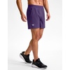 G Gradual Men’s Athletic Running Shorts Zip Pocket Quick Dry(Deep Purple)