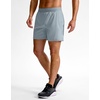 G Gradual Men’s Athletic Running Shorts Zip Pocket Quick Dry(Light Grey)