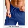 G Gradual Men’s Athletic Running Shorts Zip Pocket Quick Dry(Royal Blue)