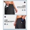 G Gradual Men’s Athletic Running Shorts with 2 Zipper Pockets 7″/ 5″/ 9″(Black)