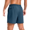G Gradual Men’s Athletic Running Shorts with 2 Zipper Pockets 7″/ 5″/ 9″(Blue)