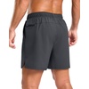 G Gradual Men’s Athletic Running Shorts with 2 Zipper Pockets 7″/ 5″/ 9″(Dark Grey)