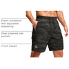 G Gradual Men’s Athletic Running Shorts with 2 Zipper Pockets 7″/ 5″/ 9″(Green Camo)