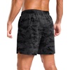 G Gradual Men’s Athletic Running Shorts with 2 Zipper Pockets 7″/ 5″/ 9″(Grey Camo)