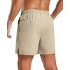 G Gradual Men’s Athletic Running Shorts with 2 Zipper Pockets 7″/ 5″/ 9″(Khaki)