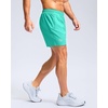 G Gradual Men’s Athletic Running Shorts with 2 Zipper Pockets 7″/ 5″/ 9″(Light Green)