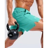 G Gradual Men’s Athletic Running Shorts with 2 Zipper Pockets 7″/ 5″/ 9″(Mint Green)