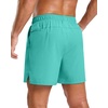 G Gradual Men’s Athletic Running Shorts with 2 Zipper Pockets 7″/ 5″/ 9″(Mint Green)