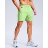 G Gradual Men’s Athletic Running Shorts with 2 Zipper Pockets 7″/ 5″/ 9″(Mint Moment)