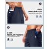 G Gradual Men’s Athletic Running Shorts with 2 Zipper Pockets 7″/ 5″/ 9″(Navy)
