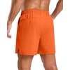 G Gradual Men’s Athletic Running Shorts with 2 Zipper Pockets 7″/ 5″/ 9″(Orange)