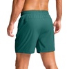G Gradual Men’s Athletic Running Shorts with 2 Zipper Pockets 7″/ 5″/ 9″(Rainforest Green)