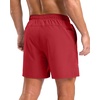 G Gradual Men’s Athletic Running Shorts with 2 Zipper Pockets 7″/ 5″/ 9″(Red)