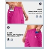 G Gradual Men’s Athletic Running Shorts with 2 Zipper Pockets 7″/ 5″/ 9″(Rose)