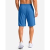 G Gradual Men’s Athletic Shorts with Pockets 9″/ 11″ Long Basketball Shorts(Blue)