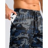G Gradual Men’s Athletic Shorts with Pockets 9″/ 11″ Long Basketball Shorts(Blue Camo)