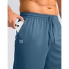 G Gradual Men’s Athletic Shorts with Pockets 9″/ 11″ Long Basketball Shorts(Dusty Blue)