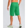 G Gradual Men’s Athletic Shorts with Pockets 9″/ 11″ Long Basketball Shorts(Green)