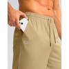 G Gradual Men’s Athletic Shorts with Pockets 9″/ 11″ Long Basketball Shorts(Khaki)