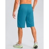 G Gradual Men’s Athletic Shorts with Pockets 9″/ 11″ Long Basketball Shorts(Lake Blue)