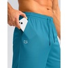 G Gradual Men’s Athletic Shorts with Pockets 9″/ 11″ Long Basketball Shorts(Lake Blue)