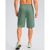 G Gradual Men’s Athletic Shorts with Pockets 9″/ 11″ Long Basketball Shorts(Lodenfrost)