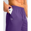 G Gradual Men’s Athletic Shorts with Pockets 9″/ 11″ Long Basketball Shorts(Purple)