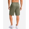 G Gradual Men’s Athletic Shorts with Pockets 9″/ 11″ Long Basketball Shorts(Sage)