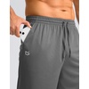G Gradual Men’s Athletic Shorts with Pockets 9″/ 11″ Long Basketball Shorts(Steel)