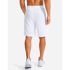 G Gradual Men’s Athletic Shorts with Pockets 9″/ 11″ Long Basketball Shorts(White)