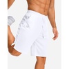 G Gradual Men’s Athletic Shorts with Pockets 9″/ 11″ Long Basketball Shorts(White)